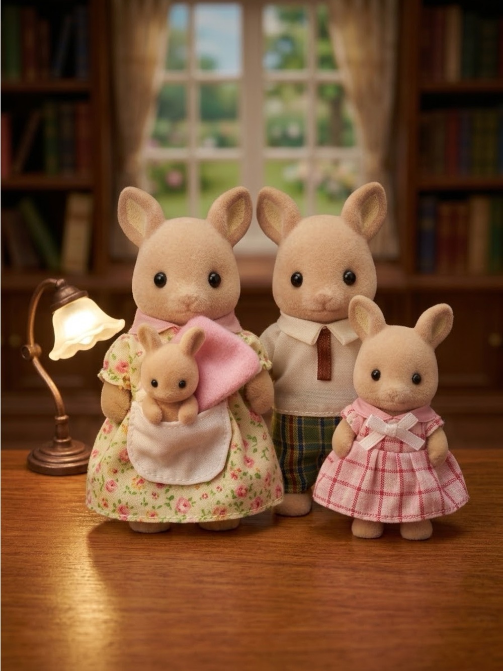 Calico Critters Sylvanian Families Kangaroo Family Figures with Baby Joey